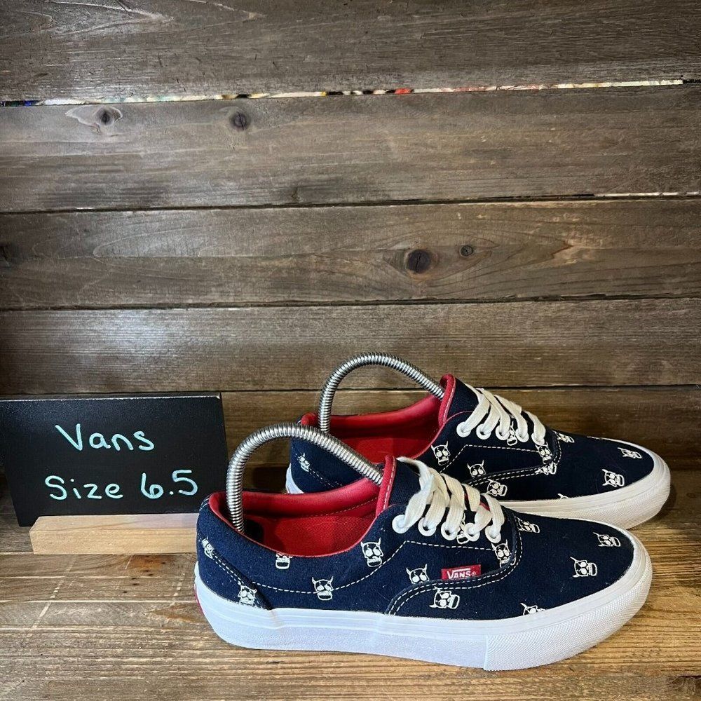 Mens Vans Era Pro Kader Sylla Blue Suede Low Classic Sneakers Shoes Size 6.5 D